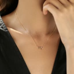 MODIAN 925 Sterling Silver Simple Digit Stackable Fashion Necklaces Gold Color Adjustable Exquisite Pendant For Women Jewelry