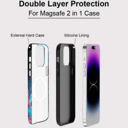 Fcicicase For Magsafe Phone Case for iPhone Air 17 16 15 14 13 12 11 Pro Max Magnetic Wireless Charge Painting Pattern Cover