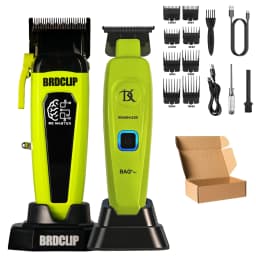 Professional Electric Hair Clipper BRD 106 with Base 7500RPM Hair Trimmer for Man DK-078 DLC Blade 7200RPM Barber Shop 2PC Set
