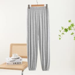 Modal Loose Cuffed Pants Women Spring Summer Color Casual Thin Home Pants plus Size Outdoor Wear Mosquito Proof