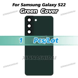 Battery Back Cover for Samsung Galaxy S22 SM-S901B with Camera Lens Cover Phone Rear Housing Case Replacement