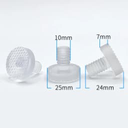 1Set Soft Transparent Silicon Rubber Embedded Furniture Table Chair Leg Feet Bottom Glide Slide Pad Floor Protector Shockproof