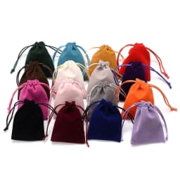 10Pcs 16 Colors Jewelry Packaging Bag 5x7 7x9 10x12 13x18cm Velvet Bags Wedding Drawstring Pouches Gift Storage Bags