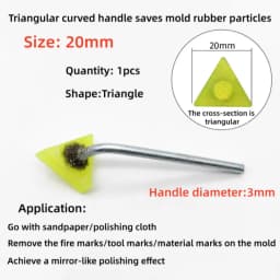 Mold Mirror Polishing Rubber Particle Back Adhesive Sandpaper Ultrasonic Grinding Machine Rubber Head Fire Removal Pattern