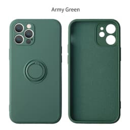 Liquid Silicone Magnetic Bracket Ring Phone Cases For IPhone 15 14 13 12 11 Pro Max Mini X XS XR 8 7 Plus Shockproof Back Cover