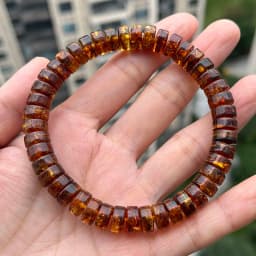 Original Amber Bracelets for Unisex New Genuine Irregular Beads Natural Black Medical Green Healing Jewelry Factory Unique Gift