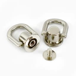 4/10/20Pcs 10mm Metal D Ring Screw Rivet Stud Bag Side Hanger Strap Chain Connector for Handbag Purse DIY Hardware Accessories