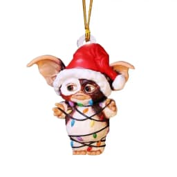 Gremlins Santa Hat Hanging Christmas Tree Decoration Pendant Cute Puppy Acrylic Ornament Christmas Gift Festive Party Supplies