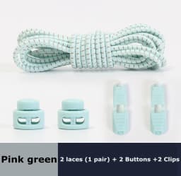 1Pair Colored Dots Round Shoelaces Elastic Plastic Lock Hiking Sports No Tie Shoelace Adult Children Shoe Accessories Lazy Lace
