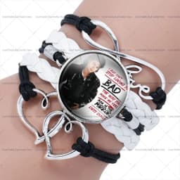 80S Superstar Michael Jackson Time Gem Necklace King of Pop MJ Neck Chain Vintage Men Women Wristband Fashion Charms Accessories