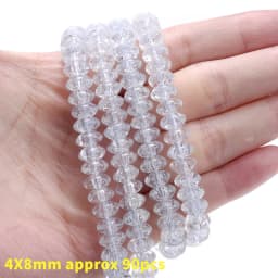 Natural Stone Square Beads Crack Crystals Gem Loose Spacer Cube Beads for Jewelry Making DIY Bracelet Necklace Accessories 6mm