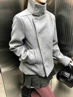 Street autumn/winter solid color women's turtleneck coat Y2K hip-hop retro Harajuku cute casual fashion versatile new women tops