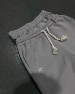American Retro Double Layer Sweatpants Y2K Pants Mens Womens Solid Color Letter Graphic Embroidered Casual Baggy Sweatpants