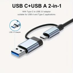 7 In 1 USB 3.0 HUB Type C USB-A Hub Splitter 7 Port USB3.0 With USB-C High Speed Data Transfer For PC Laptop Macbook Accessories