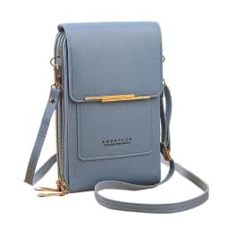 Phone Cross-Body Purse With Touchscreen Window Premium Leather RFID-Blocking Lightweight Women's Shoulder Bag Wallet Purse