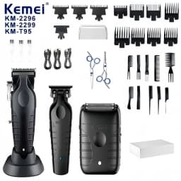 Kemei KM-2296 KM-2299 KM-T95 Professional Electric Hair Clipper Set Electric Shaver Men's Grooming Trimmer Care Kit Hair Clipper