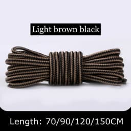 1Pair Boots Round Shoe Laces Striped Double Color Fashion Shoelaces Outdoor Hiking And Leisure Sports Shoelace 18 Color