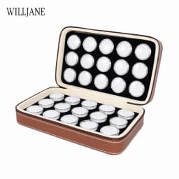 Transparent Gemstone Gem Jar Display Box Loose Diamond Jewelry Storage Carrying Case Nail Gem Stones Holder Organizer Container