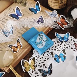 46pcs Mushroom Collection Decorative Stickers for Scrapbooking DIY Journal Label Stick Stationery Album Diary