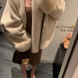 New Autumn Winter Environmentally Friendly Imitation Mink Fur Coat Women's Celebrity Style Loose Version Fashion Coat