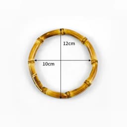 1/2/4Pcs Deepeel 7-18cm Natural Bamboo Bag Handles for Women Handbag Purse Handle Woven-Bag Ring DIY Handmade Bags Accessories