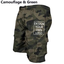 Customized Summer Printed Men's Cargo Shorts Casual Jogging Shorts Loose Pocket Work Shorts Sports Shorts