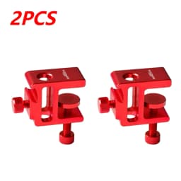 360 Degree Rotation Table Mount Clamp Aluminum Alloy Lantern Stand Clip Adjustable Height Camping Lamp Pole Table Clip for Table
