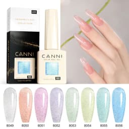 CANNI Cat Eye Gel Nail Polish and Glitter Gel 9ml HEMA TPO FREE High Gloss Quality Soak Off UV Gel Art Manicure Salon DIY Home