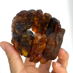Original Amber Bracelets for Unisex New Genuine Irregular Beads Natural Black Medical Green Healing Jewelry Factory Unique Gift