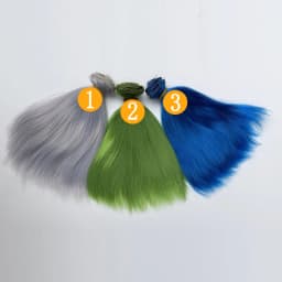 25CM High Quality Milk Silk Doll Hair Long Straight Synthetic Hair for 1/3 1/4 1/6 BJD Wig DIY Soft Doll Wig Accessories