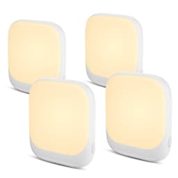 LED Nightlight 3 Brightness Adjustable With Dusk To Dawn Motion Sensor Dimmable Plug In Night Light For Bedroom Bathroom Kitchen