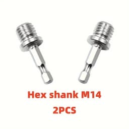 2pcs Outer Conversion Rod M10+M14 Hex Socket Adapter Converter Impact Power Drill Sockets Adapter Chuck Hex Shank Converter
