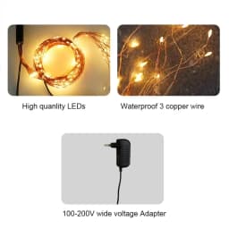 100-600 LED Copper Cable Fairy String Christmas Lights Waterfall Lights for Curtain Outdoor Tree Garlands Holiday Wedding Party