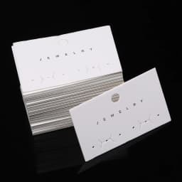 50Pcs Cardboard Paper Package Earring Cards For Ear Studs Hanging Board Plain Jewelry Accessories Display Holder Tag Gift