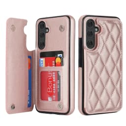 Cards Solt Magnetic Leather Wallet Case For Samsung A54 A14 A55 A52 A15 A35 S23 S24 Ultra S22 Plus S21 FE S20 Note20 Bag Cover