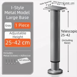 Adjustable Height Furniture Support Legs Load-Bearing Replacement Legs Bed Beam Support Leg Heavy-Duty DIY Accessories
