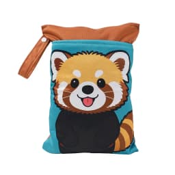 Babyshow 1PC Washable Wet Dry Bag Wetbag for Baby Diapers Nappies Waterproof Reusable Diaper Bag with Two Zippers 25cmx35cm