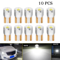 10 Pcs YiRui New LED T10 194 W5W 7000K White Red 12V automotive reading light high brightness small bulb
