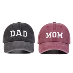 DAD MOM Embroidered Baseball Hat Men's and Women's Retro Vintage Fashion Couple Hat Hip Hop Hat
