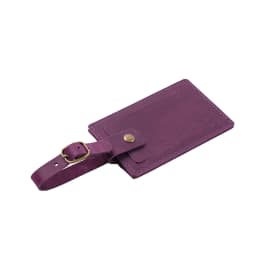 Vintage Leather Luggage Tag, Premium Full-Grain Leather Travel Tag, Creative Gift for Travelers, 11x7x5cm 40g