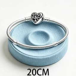2026 New 925 Silver Heart Shaped Multi Winding Women's Tennis Sliding Bracelet Display Tool DIY Exquisite Charm Jewelry Gift