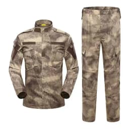 2026 Tactical Camo ACU Uniform Men 2Pcs Set Durable Wear-Resistant Training Security Duty Uniforms
