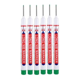 20MM Long Nib Marker Pens Waterproof Deep Hole Head Four Color 6Pcs/Set Markers For Metal Woodworking Marker Tools Art Supplies