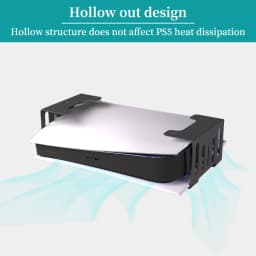 Under Desk Holder for PS5/Pro/Slim Metal Horizontal Stealth Mount Support Compatible with PS5 Disc&Digital Edition Stand