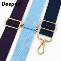 Deepeel 38mm Canvas Webbing Adjustable Bag Strap 80-140cm Handbag Shoulder Straps with Buckle Crossbody Bags Replace Accessories