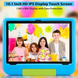 Paitanry Children Tablet 10 Inch Kids Tablet Android WiFi Tablet with Cartoon Shockproof Case Educational Game Video Tablet