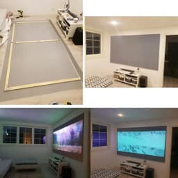 Salange High-definition Brighten Projector Screen Home Projection Curtains Screen Folding Reflective Cloth Home Theater Screen