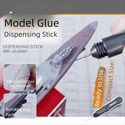 Mini Model Dispensing Stick Small Part Stable Model Glue Dispensing Assistant Portable Metal Glue Applicator Needle Hobby Craft
