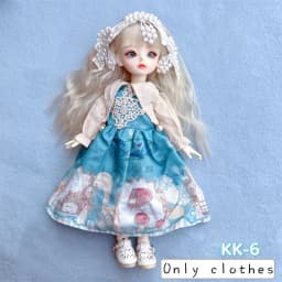 1/6 Bjd DOLL Clothes 30cm Toys Accessories New Style Wear Plaid Skirt Fashion Dress Up With Headwear For Girl Princess Dress