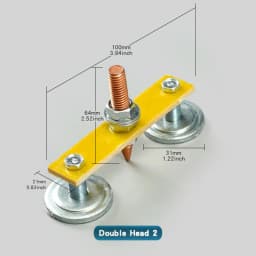 1pc Welding Magnet Head Magnetic Welding Ground Clamp Holder Fixture Strong Welder Sheet Metal Repair Machine Ground Wire Clamp